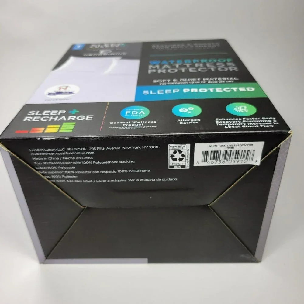 Sleep Charge Nanobionic Waterproof Mattress Protector 15